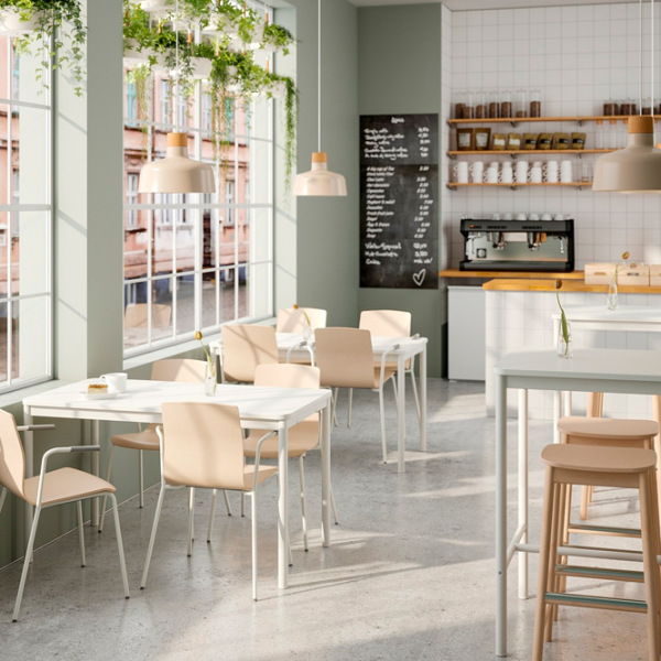 Scaun de birou Ikea Laktare Lemn/ Mesteacăn White photo 5