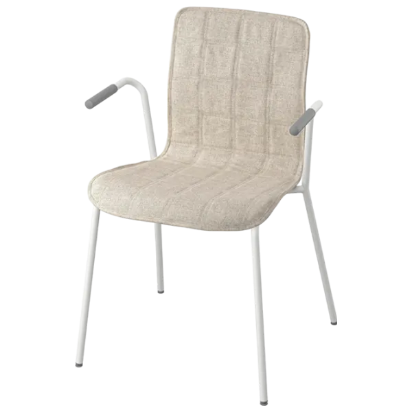 Scaun de birou Ikea Laktare Stofă/ Beige White photo 1