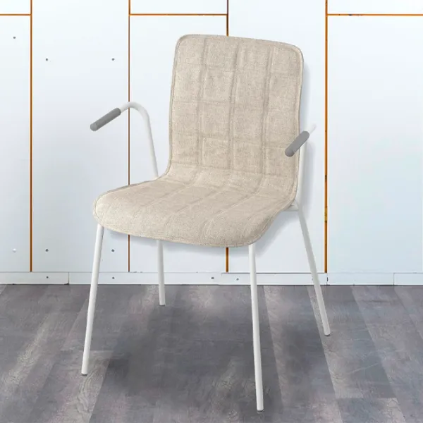 Scaun de birou Ikea Laktare Stofă/ Beige White photo 2