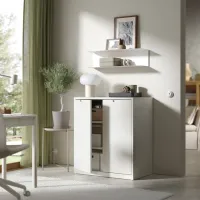 Comodă Ikea Tonstad 90.8 x 81 x 47.1 / MDF / Alb photo 4