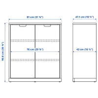 Comodă Ikea Tonstad 90.8 x 81 x 47.1 / MDF / Alb photo 5