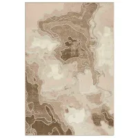 Covor Covoare Ungheni Geo Brown Beige / Acril