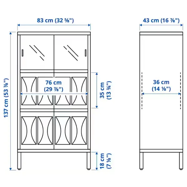 Комод Ikea Kalknas  137 x 83 x 43см / МДФ / Белый photo 5 Комод Ikea Kalknas  137 x 83 x 43см / МДФ / Белый photo 5