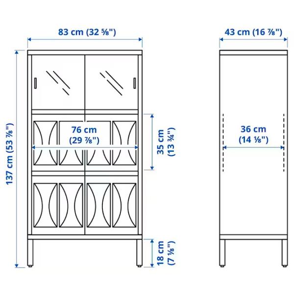 Комод Ikea Kalknas  137 x 83 x 43см / МДФ / Белый photo 5 Комод Ikea Kalknas  137 x 83 x 43см / МДФ / Белый photo 5