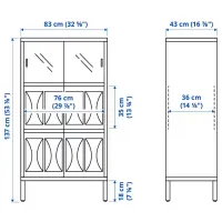 Комод Ikea Kalknas 137 x 83 x 43см / МДФ / Белый photo 5
