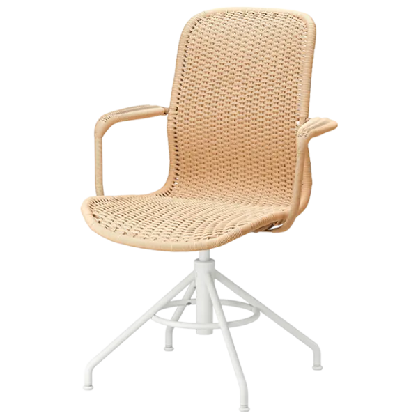 Scaun de birou Ikea Stigbygel Stofă/ Beige White photo 1