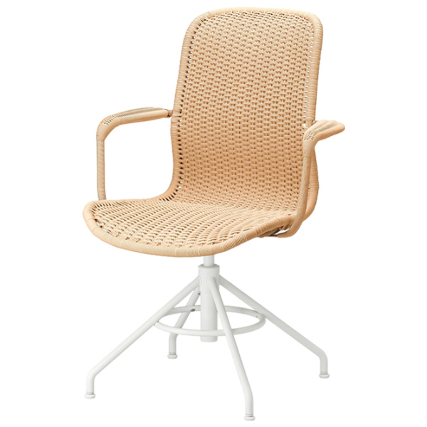 Scaun de birou Ikea Stigbygel Stofă/ Beige White photo 1