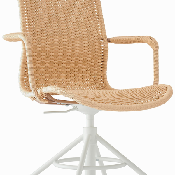 Scaun de birou Ikea Stigbygel Stofă/ Beige White photo 2