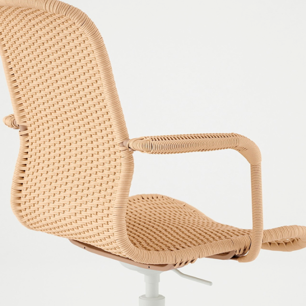 Scaun de birou Ikea Stigbygel Stofă/ Beige White photo 4