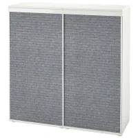 Комод Ikea Platsa/Larkollen 122.9 x 120 x 41.8см / МДФ / Тёмно-серый