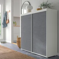 Comodă Ikea Platsa/Larkollen 122.9 x 120 x 41.8 / MDF / Gri închis photo 2