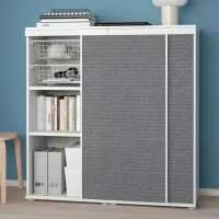 Comodă Ikea Platsa/Larkollen 122.9 x 120 x 41.8 / MDF / Gri închis photo 4