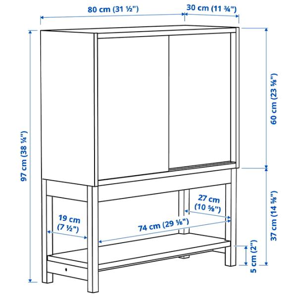 Комод Ikea Ivar 97 x 80 x 30см / МДФ / Сосна photo 3