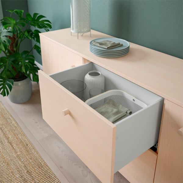 Comodă Ikea Ersnas 79 x 180 x 44 / MDF / Imitație de mesteacăn photo 6 Comodă Ikea Ersnas 79 x 180 x 44 / MDF / Imitație de mesteacăn photo 6