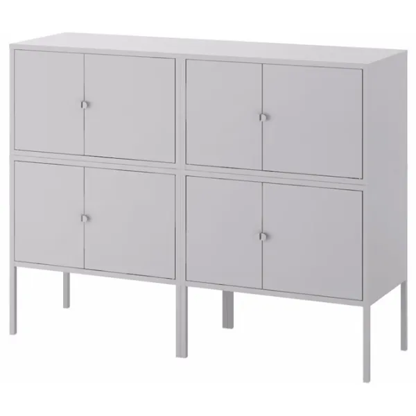 Комод Ikea Lixhult 92 x 120 x 35см / Металл / Серый  photo 1