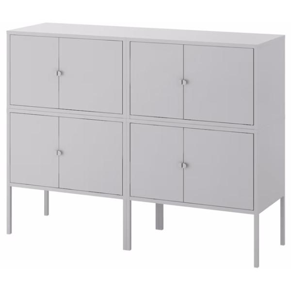 Комод Ikea Lixhult 92 x 120 x 35см / Металл / Серый  photo 1