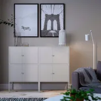 Comodă Ikea Lixhult 92 x 120 x 35 / Metal / Gray photo 3