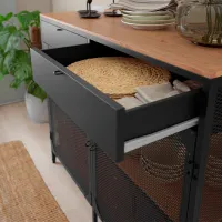 Комод Ikea Fjallbo 95 x 111 x 47см / Массив / Черный photo 3