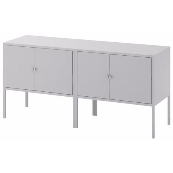 Комод Ikea Lixhult 57 x 120 x 35см / Металл / Серый  photo 1