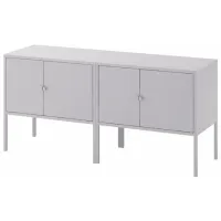 Комод Ikea Lixhult 57 x 120 x 35см / Металл / Серый 