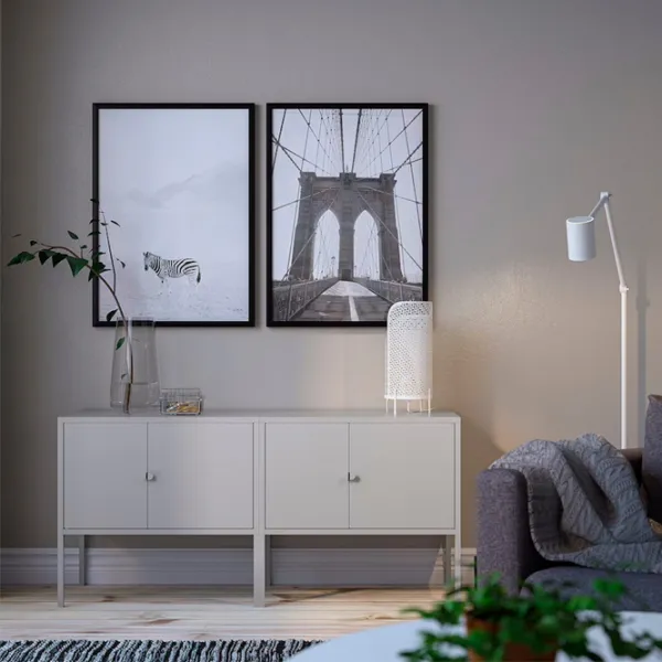 Комод Ikea Lixhult 57 x 120 x 35см / Металл / Серый  photo 7