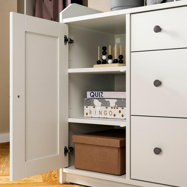 Комод Ikea Hauga 84 x 140 x 46см / МДФ / Белый photo 2 Комод Ikea Hauga 84 x 140 x 46см / МДФ / Белый photo 2