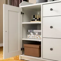 Comodă Ikea Hauga 84 x 140 x 46 / MDF / Alb photo 2