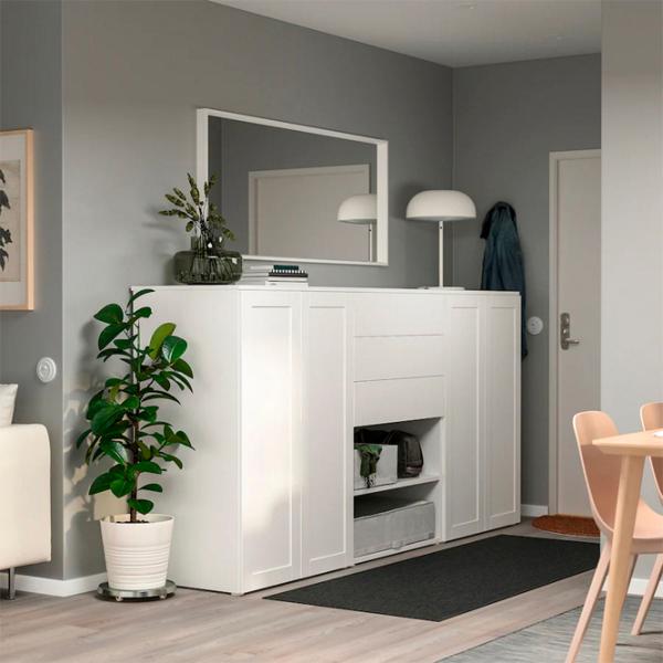Комод Ikea Platsa 123 x 240 x 57см / МДФ / Белый photo 2