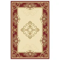 Covor Covoare Ungheni Atlas Beige Red / Frize