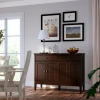 Comodă Ikea Idanas 95 x 124 x 50 / MDF / Maro-închis vopsit photo 5