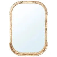 Зеркало Ikea Sommarbo  Бамбук / Овальная