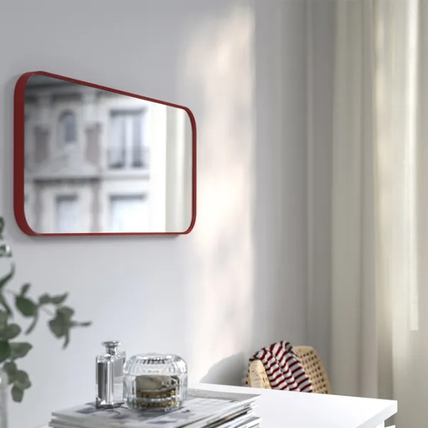 Oglindă Ikea Lindbyn  Aluminiu / Oval photo 2 Oglindă Ikea Lindbyn  Aluminiu / Oval photo 2