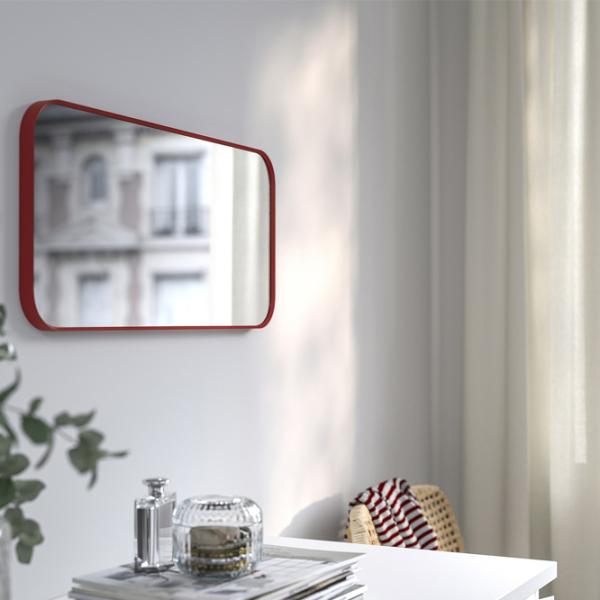 Oglindă Ikea Lindbyn  Aluminiu / Oval photo 2 Oglindă Ikea Lindbyn  Aluminiu / Oval photo 2