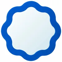 Oglindă Ikea Prunkhallon  Plastic / Rotundă