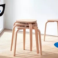 Taburetă Ikea Kyrre Lemn natural photo 6