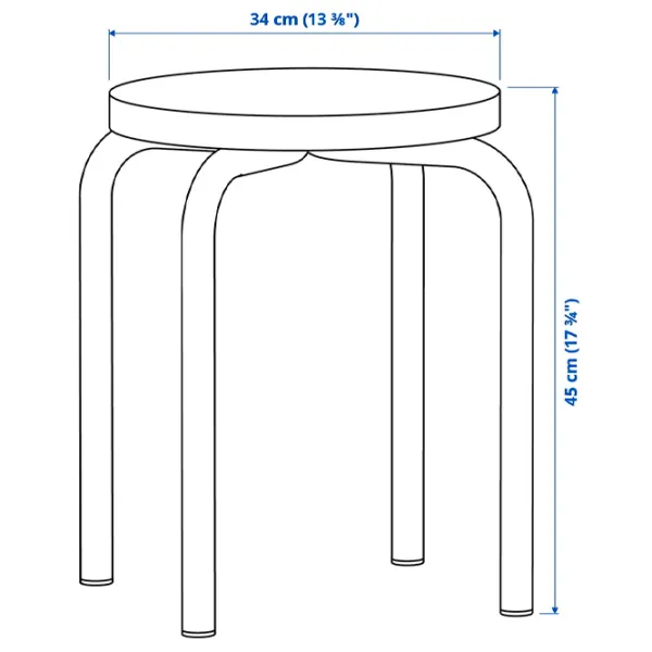 Табурет Ikea Domsten Натуральный photo 5