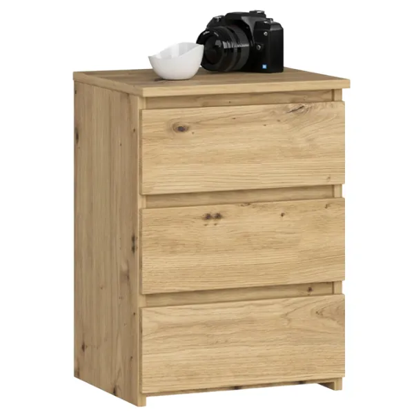 Noptiere Acord CL3 S40 3SZ 56.8 x 40 x 35 / PAL / Artisan Oak photo 1