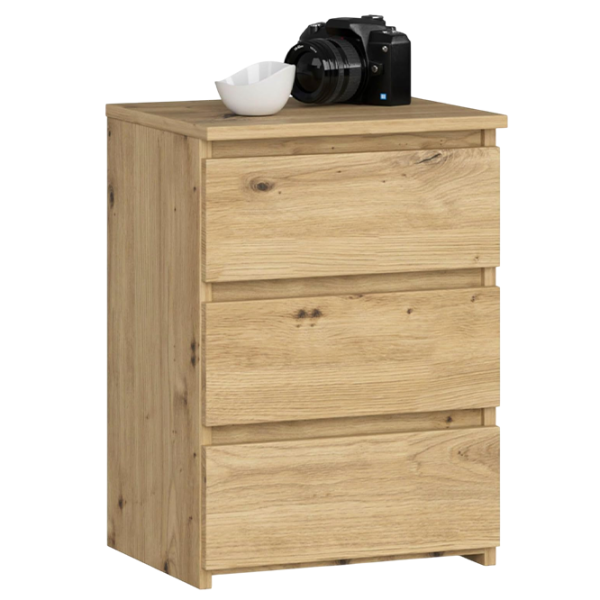 Noptiere Acord CL3 S40 3SZ 56.8 x 40 x 35 / PAL / Artisan Oak photo 1