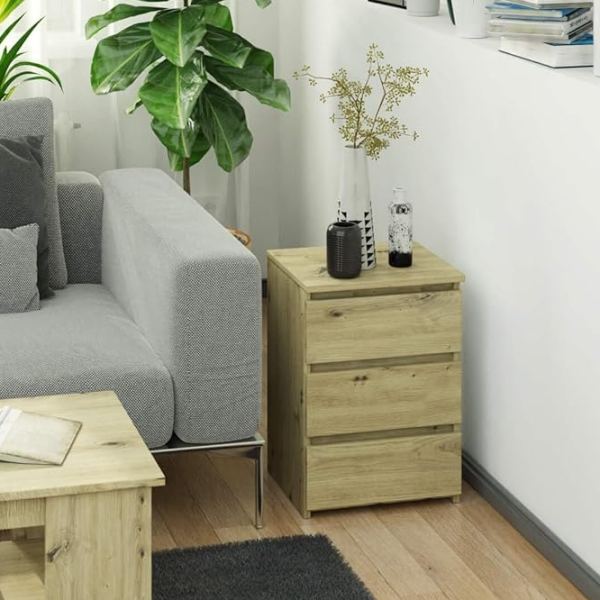 Noptiere Acord CL3 S40 3SZ 56.8 x 40 x 35 / PAL / Artisan Oak photo 3