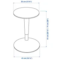 Scaun de bucătărie Ikea Nilserik Stofă/ Blue White photo 6