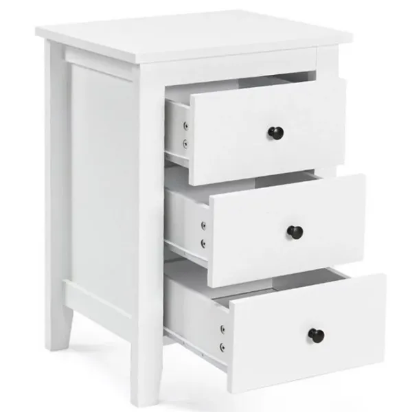 Noptiere Costway HW61313WH  65 x 46 x 37 / PAL / White photo 5