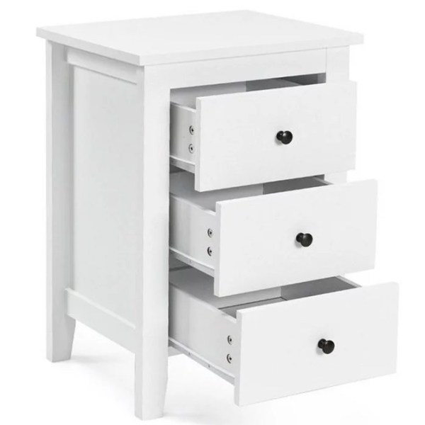 Noptiere Costway HW61313WH  65 x 46 x 37 / PAL / White photo 5