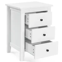 Тумбочки Costway HW61313WH 65 x 46 x 37см / ЛДСП / White photo 5