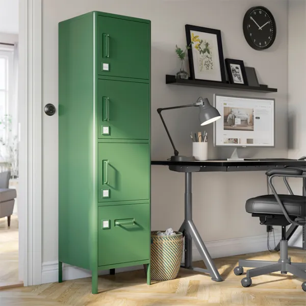 Шкаф пенал Ikea Idasen 172 x 47 x 45см / Металл / Темно -Ззеленый photo 2 Шкаф пенал Ikea Idasen 172 x 47 x 45см / Металл / Темно -Ззеленый photo 2