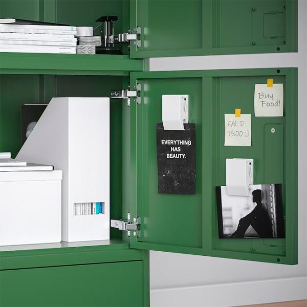Шкаф пенал Ikea Idasen 172 x 47 x 45см / Металл / Темно -Ззеленый photo 4 Шкаф пенал Ikea Idasen 172 x 47 x 45см / Металл / Темно -Ззеленый photo 4