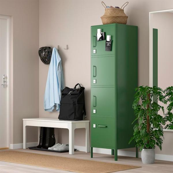 Шкаф пенал Ikea Idasen 172 x 47 x 45см / Металл / Темно -Ззеленый photo 5 Шкаф пенал Ikea Idasen 172 x 47 x 45см / Металл / Темно -Ззеленый photo 5