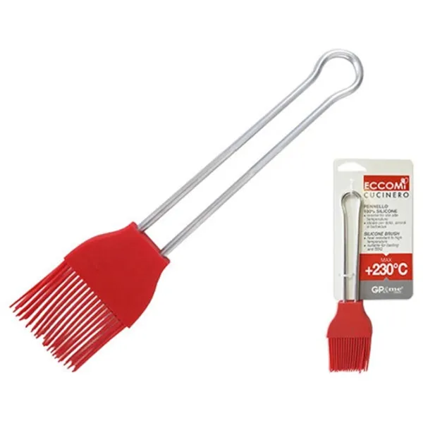 Pensulă culinară Ghidini 45173 Silicon / Red photo 3
