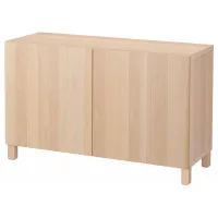 Комод Ikea Besta 74 x 120 x 42см / МДФ / Дуб Беленый