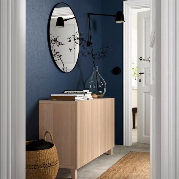 Комод Ikea Besta 74 x 120 x 42см / МДФ / Дуб Беленый photo 4