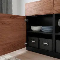 Comodă Ikea Klackenas 97 x 120 x 41.5 / MDF / Maro photo 5